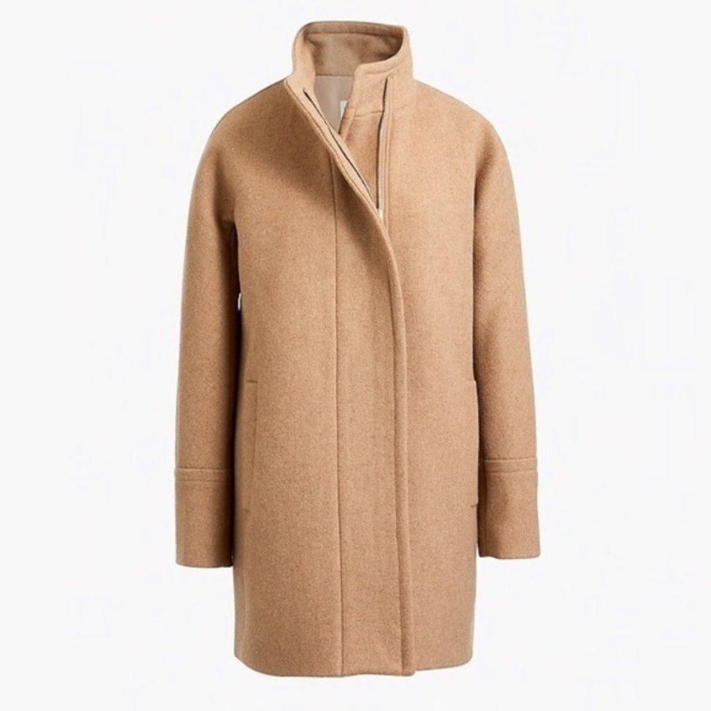 J Crew New City Coat, Heather Acorn - Size 8